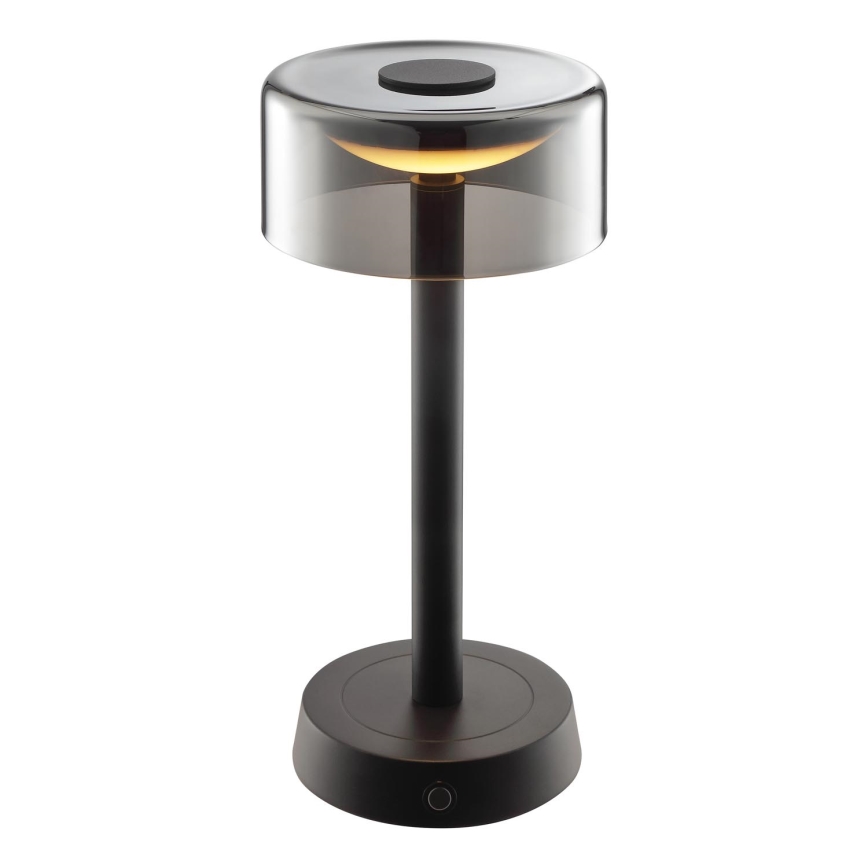 Brilliant - LED stmievateľná nabíjateľná dotyková vonkajšia stolová lampa RAZOR LED/2,5W/5V 2700K 2600 mAh IP44 čierna