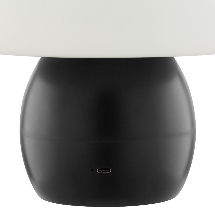 Brilliant - LED stmievateľná nabíjateľná dotyková stolná lampa DUPIS LED/2W/5V 2700K 1800 mAh čierna