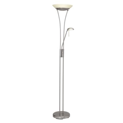 Brilliant - LED stmievateľná stojacia lampa FINN 2xLED/13W/230V matný chróm