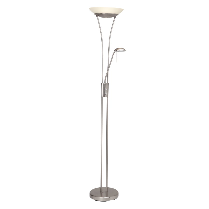 Brilliant - LED stmievateľná stojacia lampa FINN 2xLED/13W/230V matný chróm