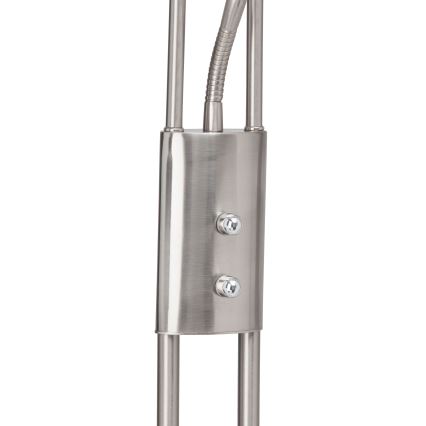 Brilliant - LED stmievateľná stojacia lampa FINN 2xLED/13W/230V matný chróm