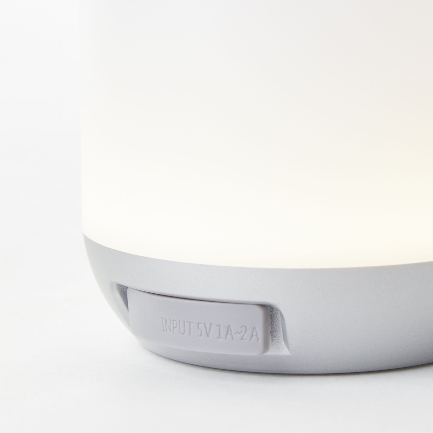 Brilliant - LED Stmievateľná vonkajšia stolná lampa GEMMA LED/1,9W/5V 1800 mAh IP44 biela