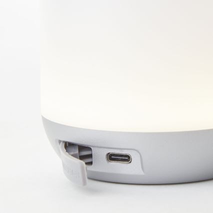 Brilliant - LED Stmievateľná vonkajšia stolná lampa GEMMA LED/1,9W/5V 1800 mAh IP44 biela