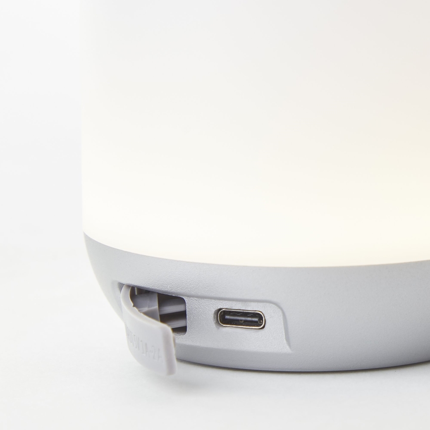 Brilliant - LED Stmievateľná vonkajšia stolná lampa GEMMA LED/1,9W/5V 1800 mAh IP44 biela