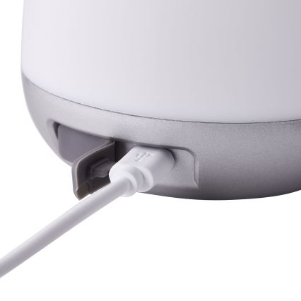 Brilliant - LED Stmievateľná vonkajšia stolná lampa GEMMA LED/1,9W/5V 1800 mAh IP44 biela