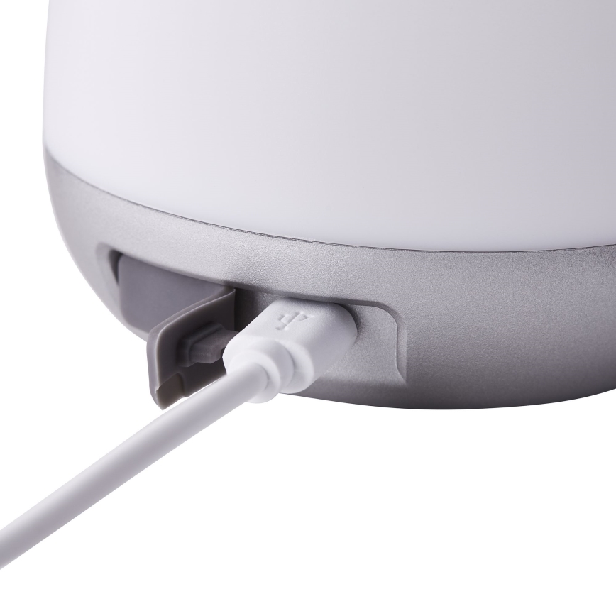 Brilliant - LED Stmievateľná vonkajšia stolná lampa GEMMA LED/1,9W/5V 1800 mAh IP44 biela