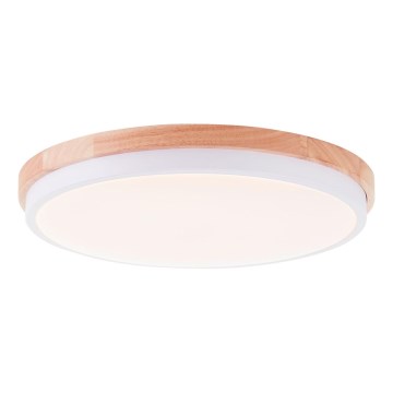 Brilliant - LED Stmievateľné stropné svietidlo BAARLO LED/24W/230V pr. 35 cm biela/gumovník - FSC certifikované