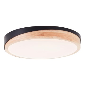 Brilliant - LED Stmievateľné stropné svietidlo BAARLO LED/24W/230V pr. 35 cm čierna/gumovník - FSC certifikované