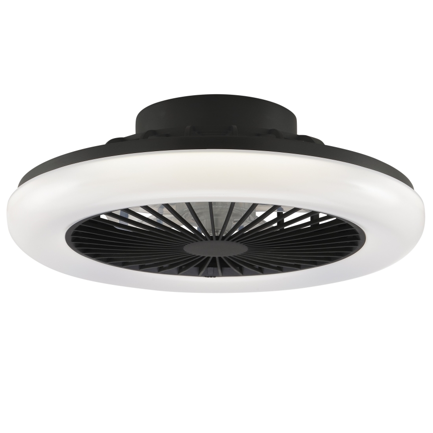 Brilliant - LED stmievateľné stropné svietidlo s ventilátorom MONTERO LED/20W/230V 2700-6500K priemer 42 cm čierne + diaľkové ovládanie