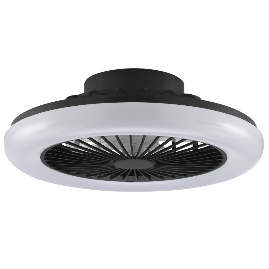 Brilliant - LED stmievateľné stropné svietidlo s ventilátorom MONTERO LED/20W/230V 2700-6500K priemer 42 cm čierne + diaľkové ovládanie