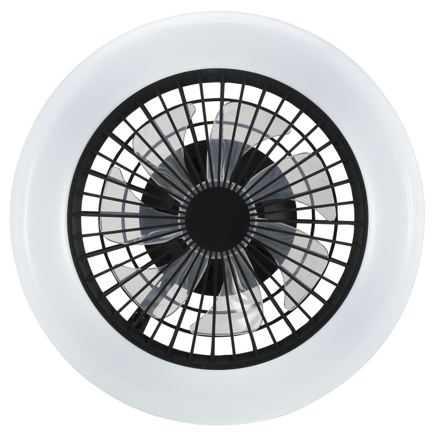Brilliant - LED stmievateľné stropné svietidlo s ventilátorom MONTERO LED/20W/230V 2700-6500K priemer 42 cm čierne + diaľkové ovládanie