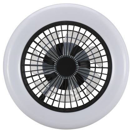 Brilliant - LED stmievateľné stropné svietidlo s ventilátorom MONTERO LED/20W/230V 2700-6500K priemer 42 cm čierne + diaľkové ovládanie