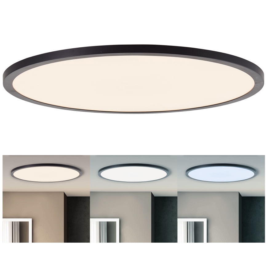 Brilliant - LED stmievateľné stropné svietidlo TUCO LED/33W/230V 3000-6500K pr. 50 cm čierne + diaľkové ovládanie