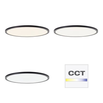 Brilliant - LED stmievateľné stropné svietidlo TUCO LED/33W/230V 3000-6500K pr. 50 cm čierne + diaľkové ovládanie