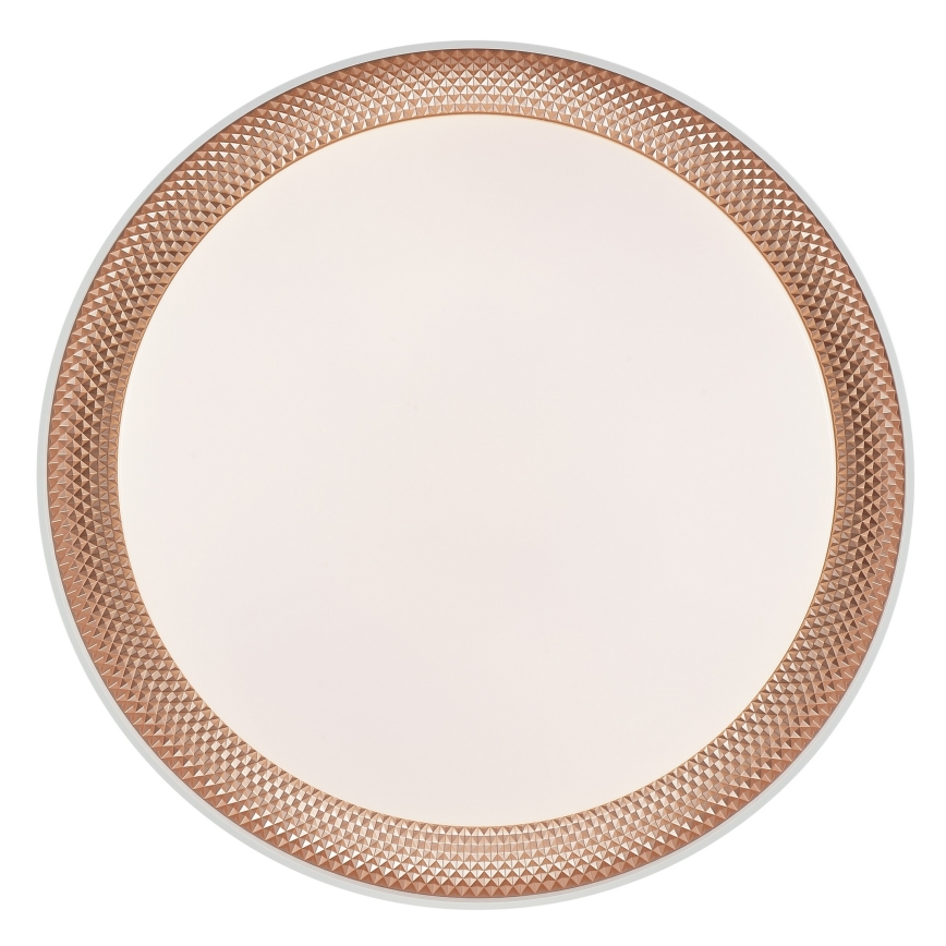 Brilliant - LED Stmievateľné stropné svietidlo WALDO LED/24W/230V 3000-6500K pr. 38,5 cm biela/ružové zlato + diaľkové ovládanie