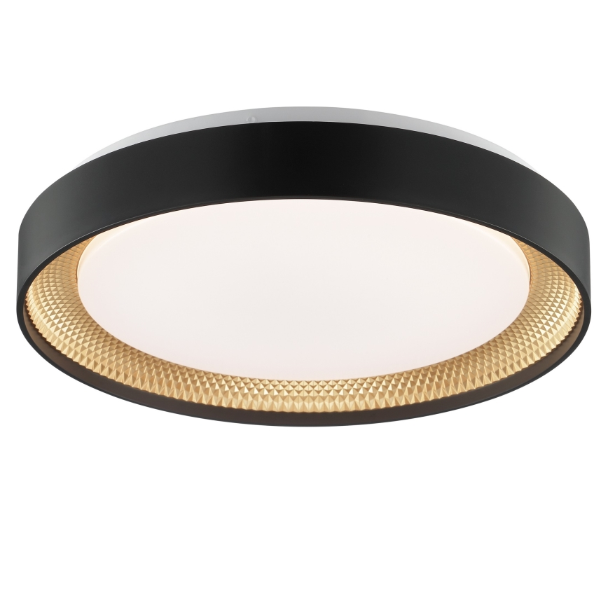 Brilliant - Stmievané stropné LED svietidlo WALDO LED/24W/230V 3000–6500K priemer 38,5 cm čierne/zlaté + diaľkové ovládanie