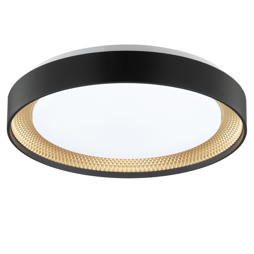 Brilliant - Stmievané stropné LED svietidlo WALDO LED/24W/230V 3000–6500K priemer 38,5 cm čierne/zlaté + diaľkové ovládanie