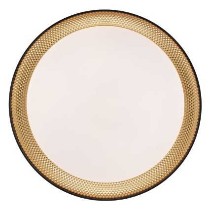 Brilliant - Stmievané stropné LED svietidlo WALDO LED/24W/230V 3000–6500K priemer 38,5 cm čierne/zlaté + diaľkové ovládanie