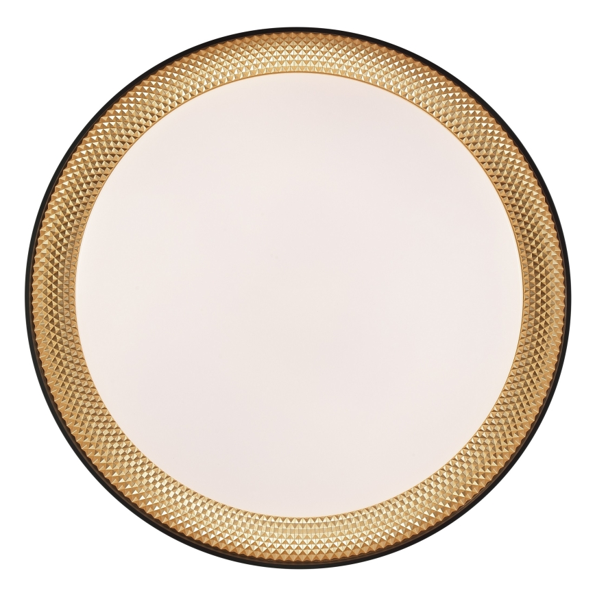 Brilliant - Stmievané stropné LED svietidlo WALDO LED/24W/230V 3000–6500K priemer 38,5 cm čierne/zlaté + diaľkové ovládanie
