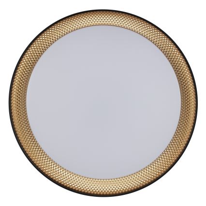 Brilliant - Stmievané stropné LED svietidlo WALDO LED/24W/230V 3000–6500K priemer 38,5 cm čierne/zlaté + diaľkové ovládanie