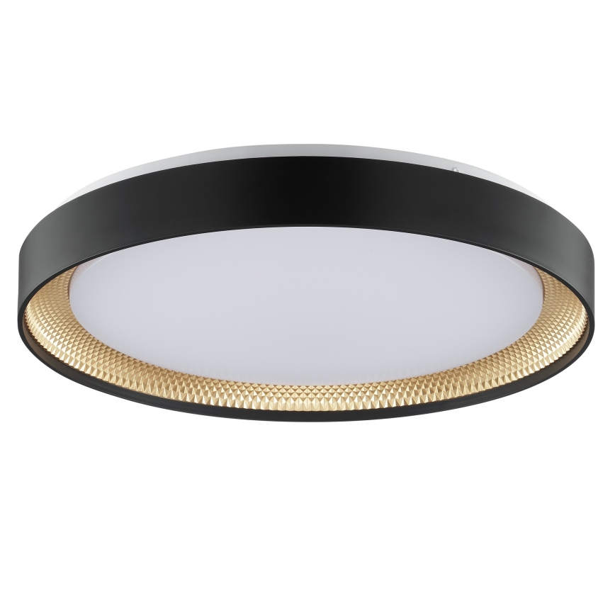 Brilliant - LED Stmievateľné stropné svietidlo WALDO LED/36W/230V 3000-6500K pr. 48,5 cm čierna/zlatá + diaľkové ovládanie