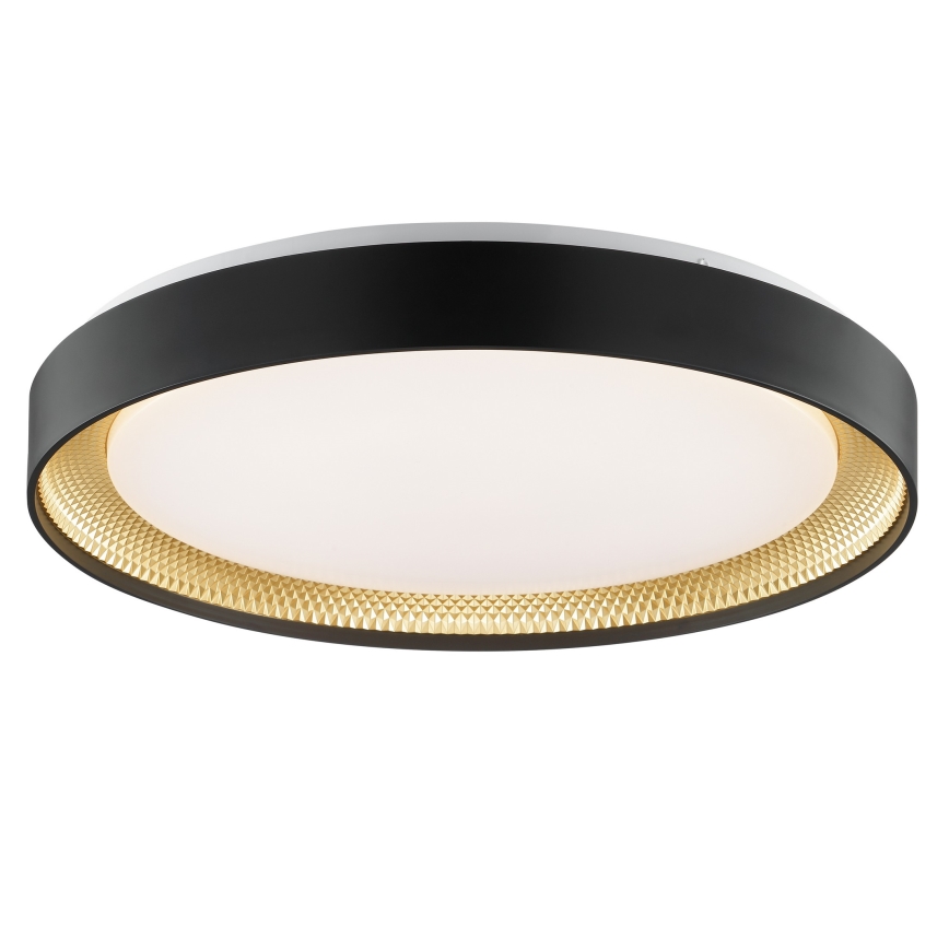 Brilliant - LED Stmievateľné stropné svietidlo WALDO LED/36W/230V 3000-6500K pr. 48,5 cm čierna/zlatá + diaľkové ovládanie