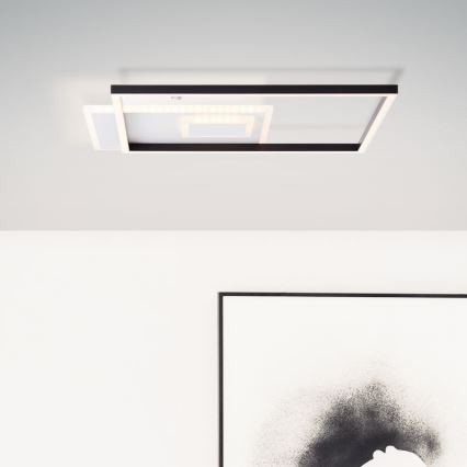 Brilliant - LED Stmievateľné stropné svietidlo IORGO LED/40W/230V 3000K 43,5x43,5 cm biela/čierna