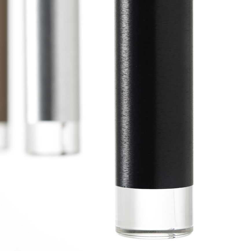 Brilliant - LED stmievateľný závesný luster na lanku CEMBALO LED/60W/230V matný chróm/čierna/hnedá