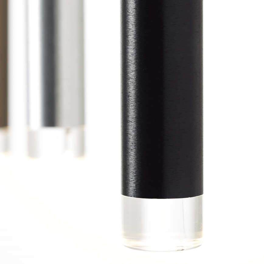 Brilliant - LED stmievateľný závesný luster na lanku CEMBALO LED/60W/230V matný chróm/čierna/hnedá