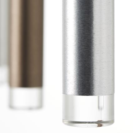 Brilliant - LED stmievateľný závesný luster na lanku CEMBALO LED/60W/230V matný chróm/čierna/hnedá