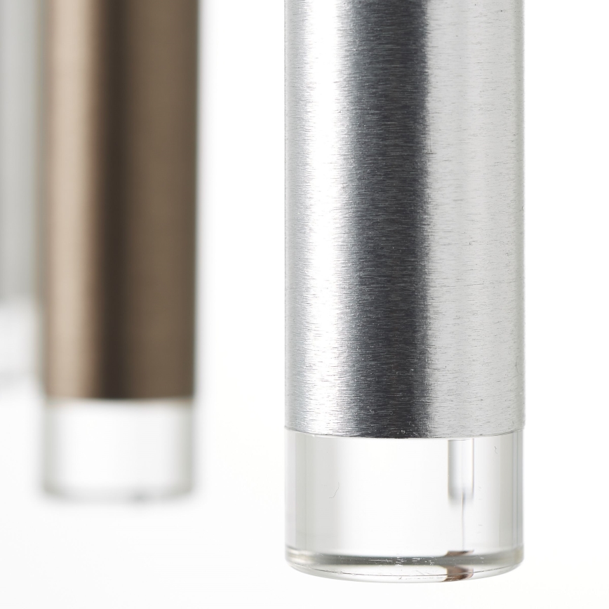 Brilliant - LED stmievateľný závesný luster na lanku CEMBALO LED/60W/230V matný chróm/čierna/hnedá