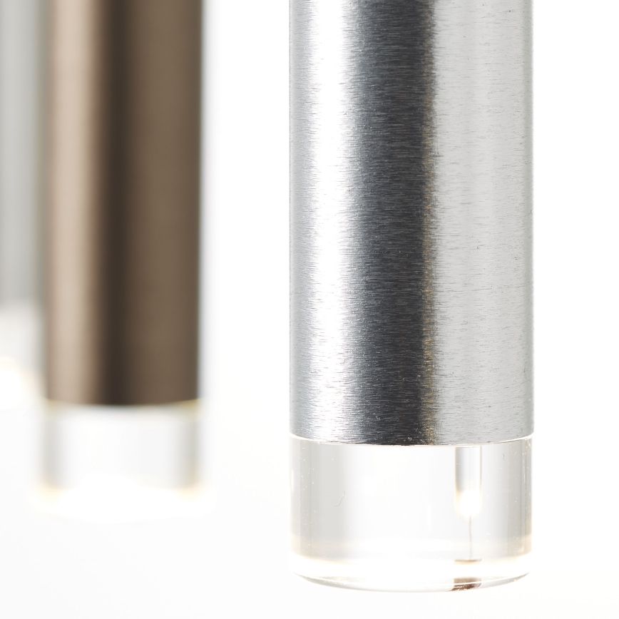 Brilliant - LED stmievateľný závesný luster na lanku CEMBALO LED/60W/230V matný chróm/čierna/hnedá