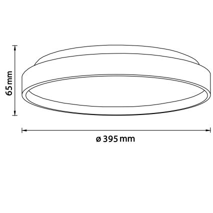 Brilliant - LED Stropné svietidlo ALSON LED/26W/230V 3000/4500K pr. 39,5 cm gumovník - FSC certifikované