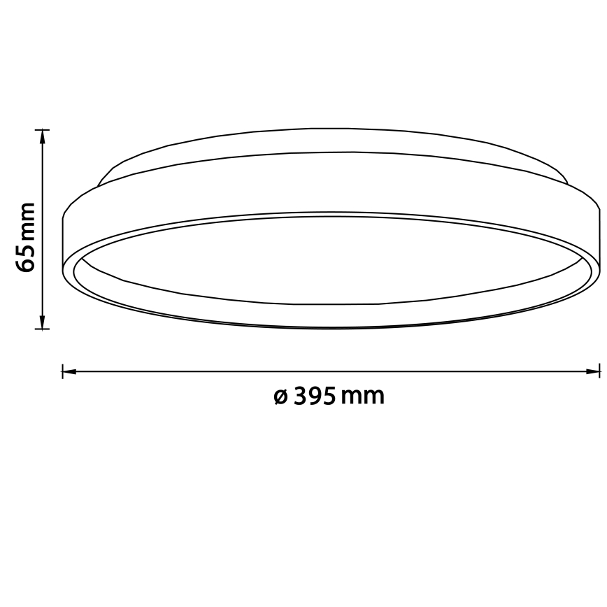 Brilliant - LED Stropné svietidlo ALSON LED/26W/230V 3000/4500K pr. 39,5 cm gumovník - FSC certifikované