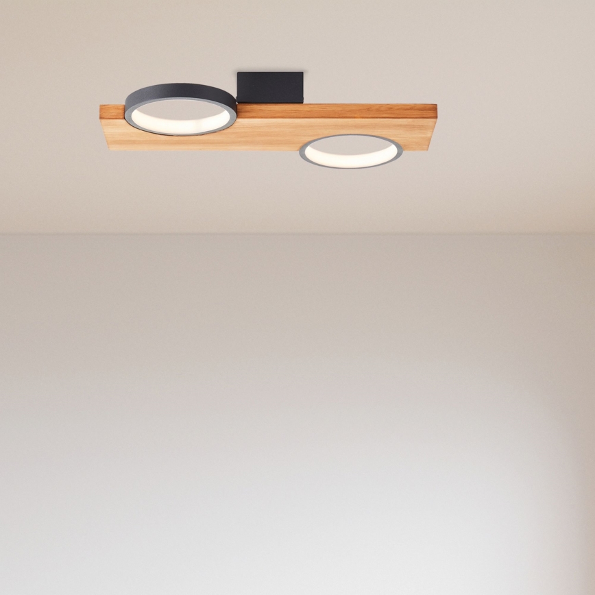 Brilliant - LED Stropné svietidlo CHEESY LED/14W/230V borovica - FSC certifikované