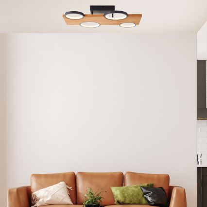 Brilliant - LED Stropné svietidlo CHEESY LED/28W/230V borovica - FSC certifikované