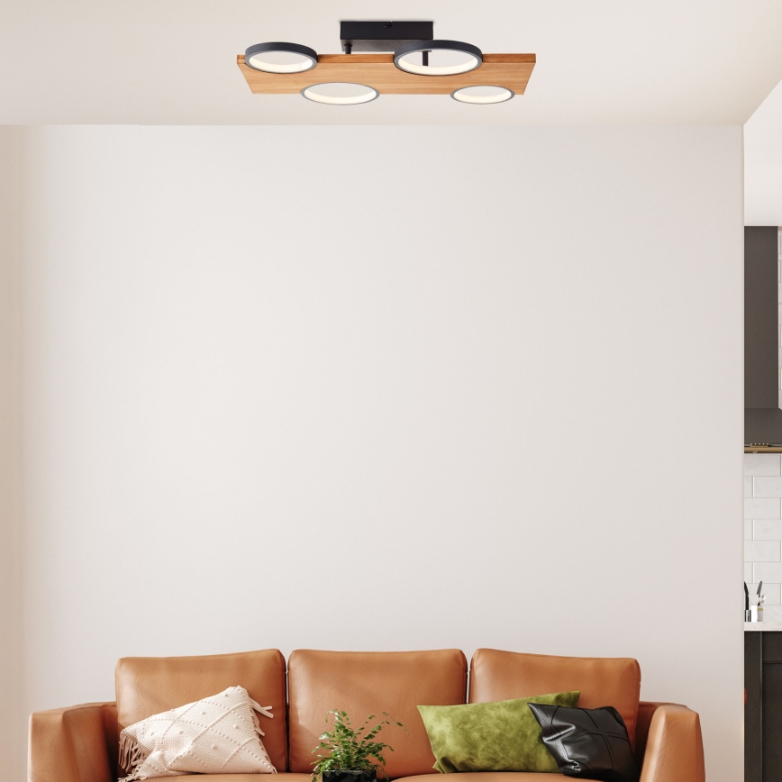 Brilliant - LED Stropné svietidlo CHEESY LED/28W/230V borovica - FSC certifikované