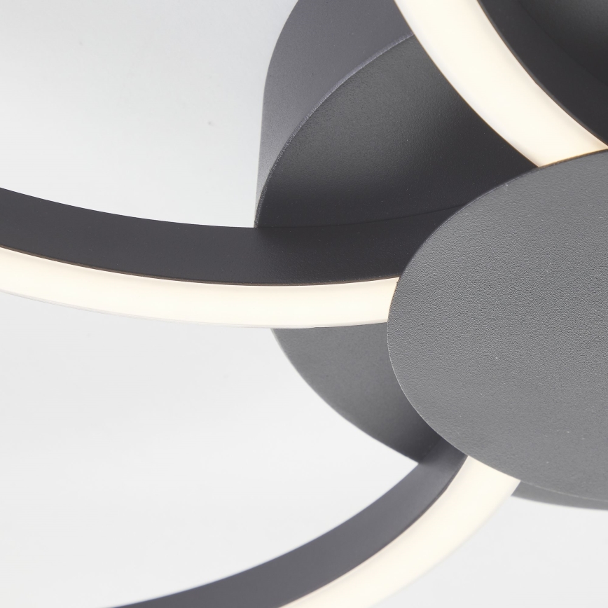 Brilliant - LED Stmievateľné stropné svietidlo FICO LED/32W/230V 3000-6500K pr. 65 cm čierna + diaľkové ovládanie