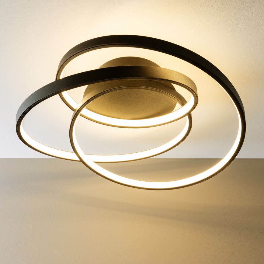 Brilliant - LED Stropné svietidlo LABYRINTH LED/40W/230V pr. 39,5 cm čierna