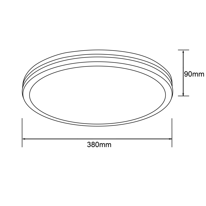 Brilliant - LED stropné svietidlo LASKOS LED/22W/230V pr. 38 cm gumovník