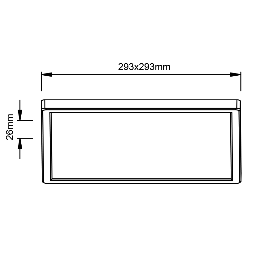 Brilliant - LED Stropné svietidlo MILTON LED/18W/230V 29,3x29,3 cm biele