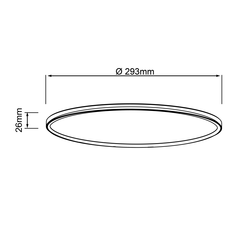 Brilliant - LED stropné svietidlo MILTON LED/18W/230V priemer 29,3 cm biela