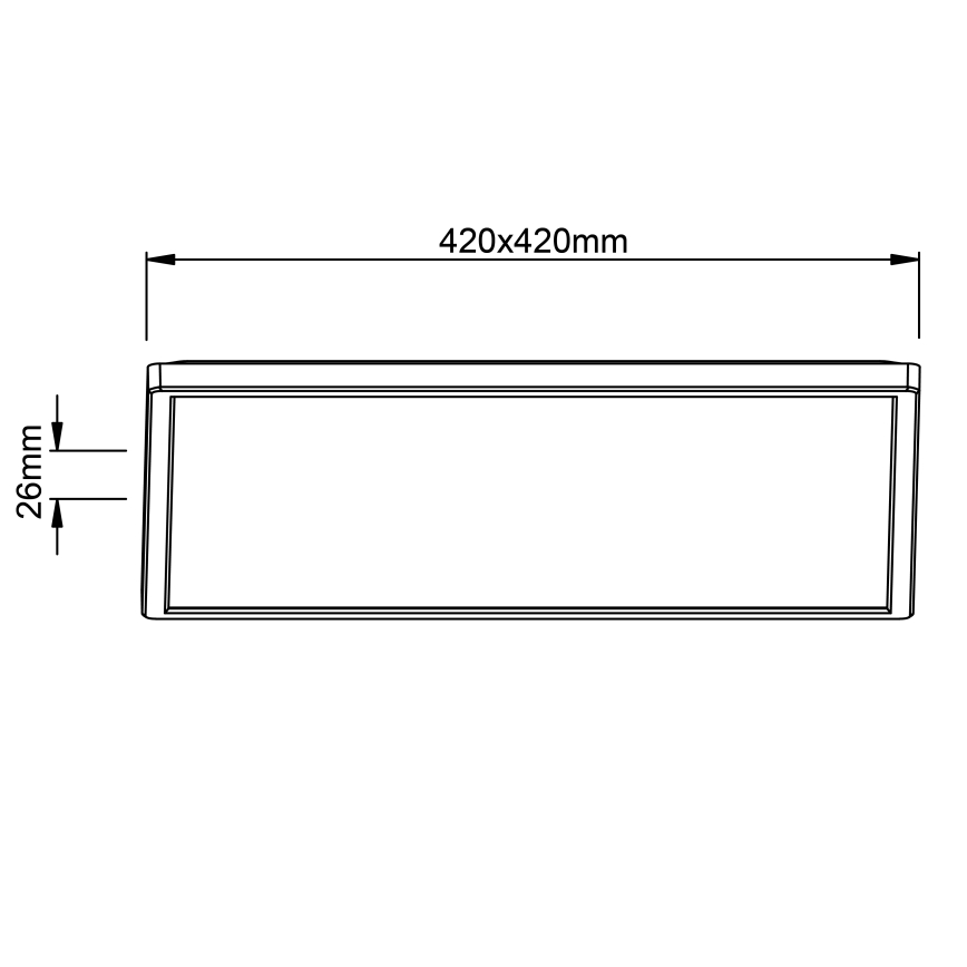 Brilliant - LED stropné svietidlo MILTON LED/24W/230V 42x42 cm biele