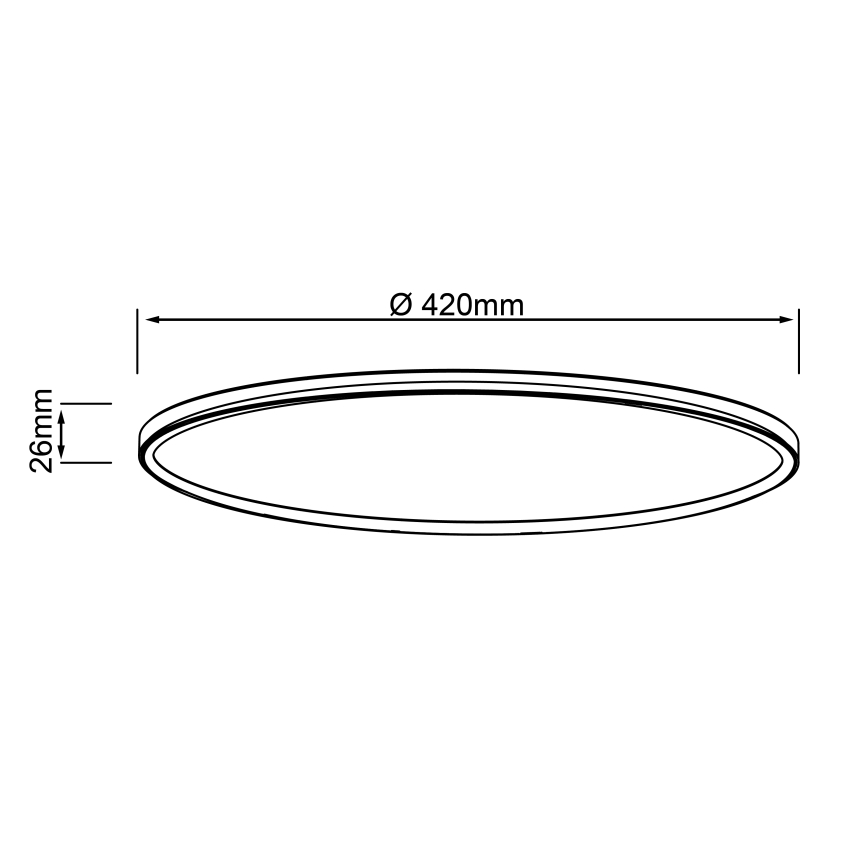 Brilliant - LED stropné svietidlo MILTON LED/24W/230V pr. 42 cm biela