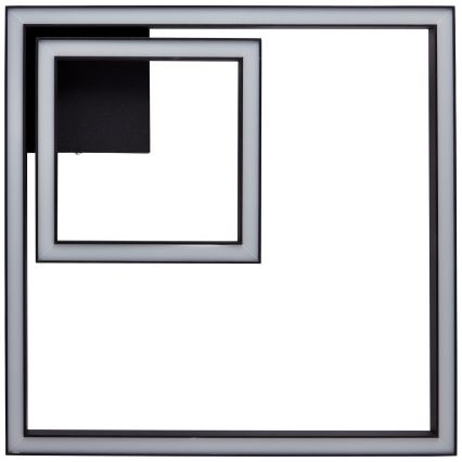 Brilliant - LED Stropné svietidlo QUON LED/24W/230V 3000K 40x40 cm čierna
