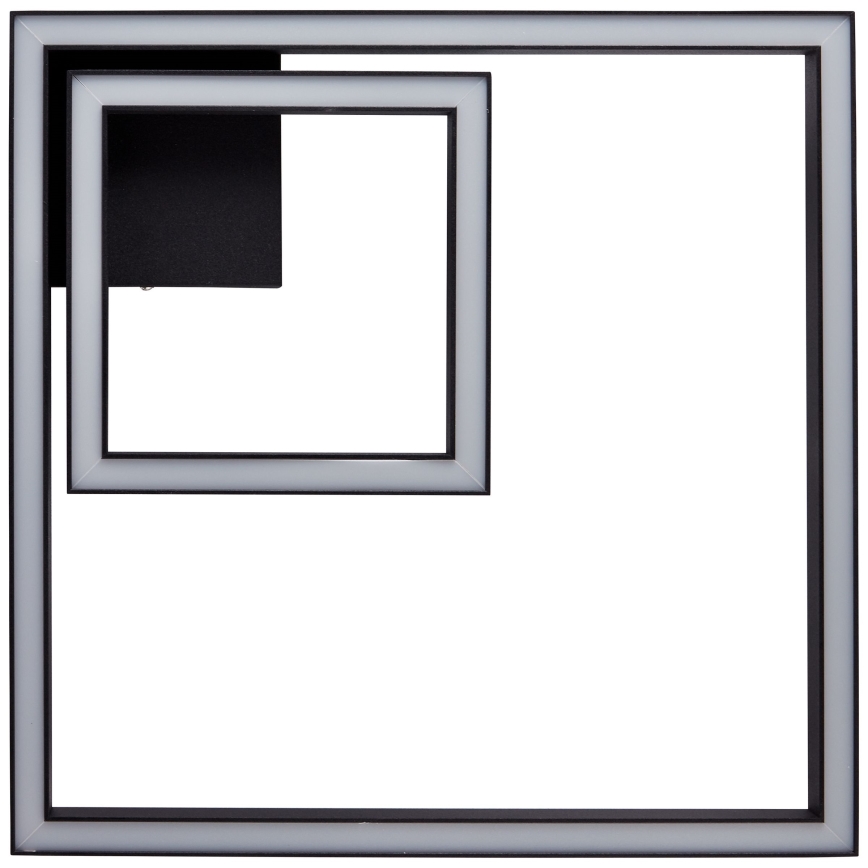 Brilliant - LED Stropné svietidlo QUON LED/24W/230V 3000K 40x40 cm čierna
