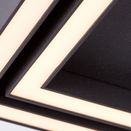 Brilliant - LED Stropné svietidlo QUON LED/24W/230V 3000K 40x40 cm čierna