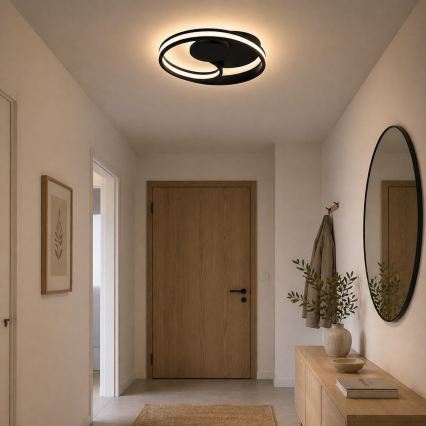 Brilliant - LED stropné svietidlo REVOLA LED/33W/230V 3000/4000/6500K pr. 40 cm čierna