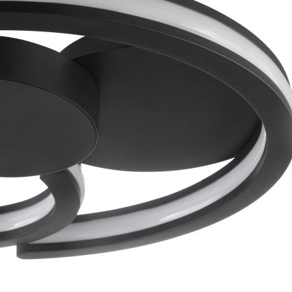 Brilliant - LED stropné svietidlo REVOLA LED/33W/230V 3000/4000/6500K pr. 40 cm čierna