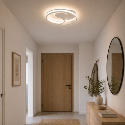 Brilliant - LED Stropné svietidlo REVOLA LED/33W/230V 3000/4000/6500K pr. 40 cm biela